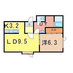 イースト2条通の物件間取画像